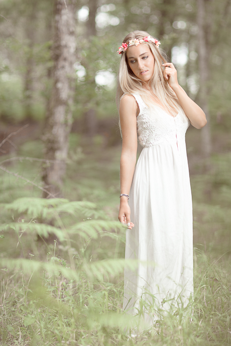 Photo mode réalisée avec Noriane dans les Landes pour son book mannequin